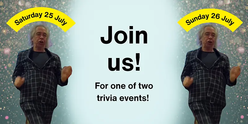 Our trivia fundraiser events with Brian Nankervis are back! Our trivia fundraiser events with Brian Nankervis are back!